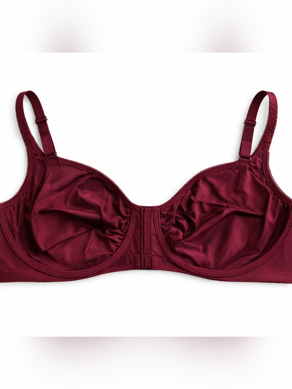Plus Size Wacoal Full-Coverage Bra in Burgundy Size 44DD - Picture 3 of 4